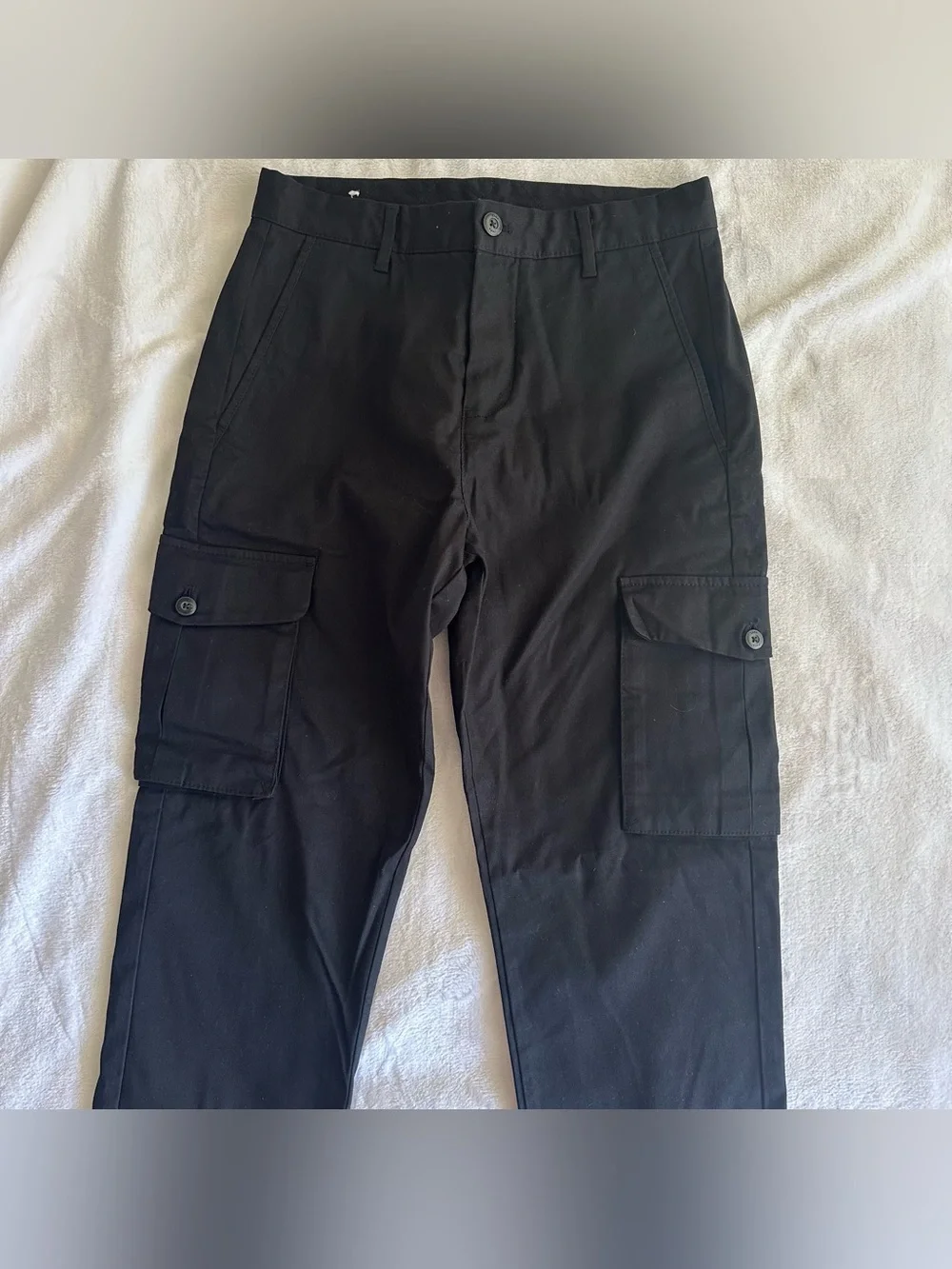 Zara Men Black Cargo Pants